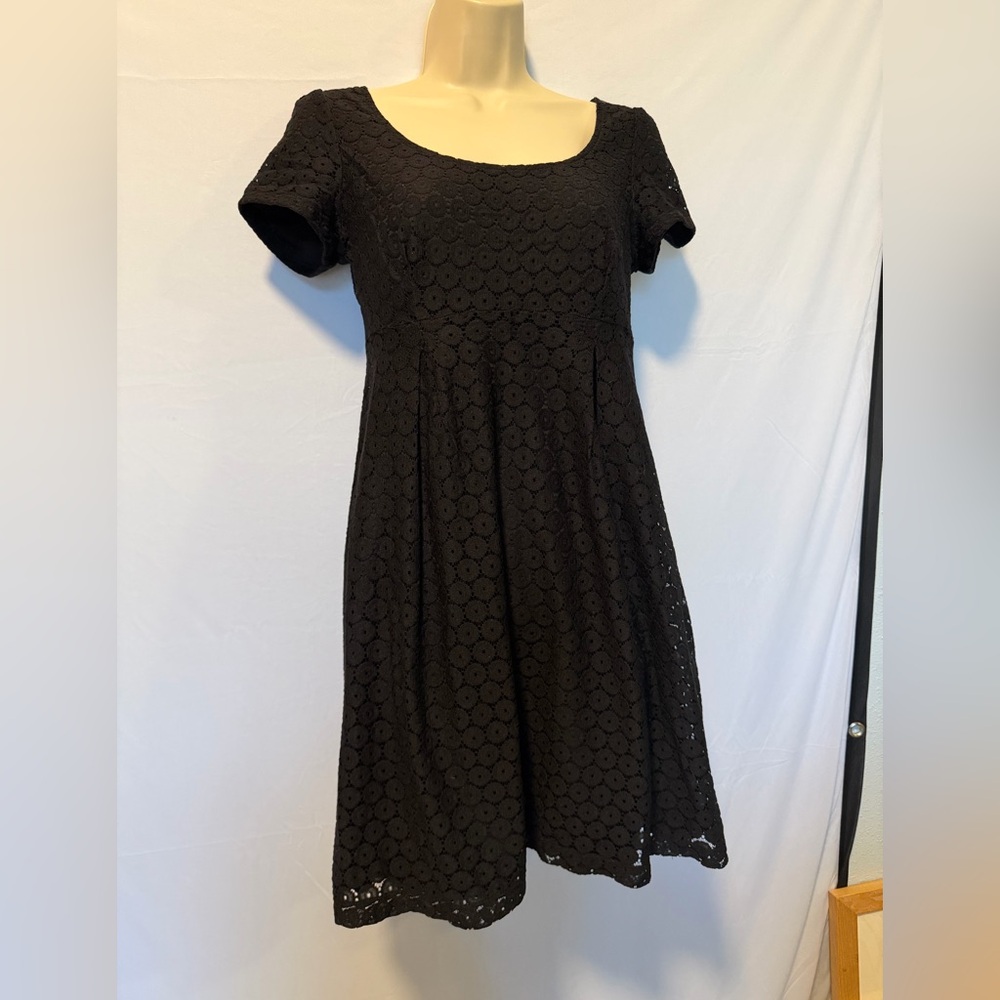 Alyn Paige Dress Womens A-Line short sleeve scoop neck Cocktail Small